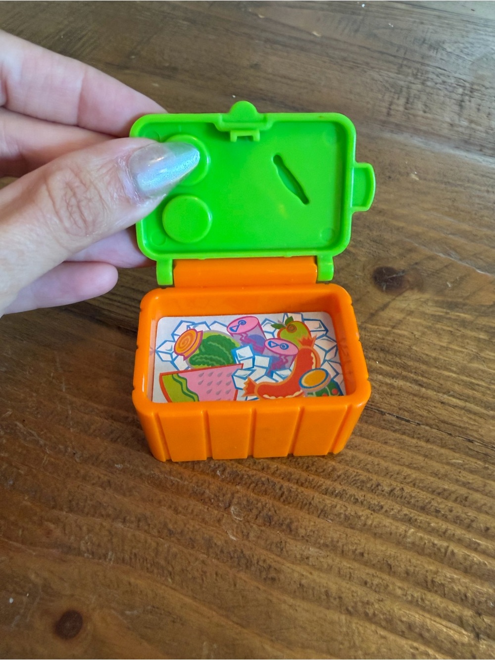 Fisher Price Little People Orange Picnic Party Cooler For Summer Celebration